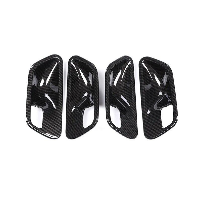 4 шт. ABS углеродное волокно текстура салона автомобиля дверная ручка чаша накладка декоративные аксессуары для BMW 3 4 серии F30 3GT F34 F36