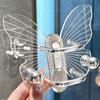 Прозрачный Прочный Акриловый Настенный Крючок-Бабочка Стильные Органайзеры для Расчесок для Домашнего Декора и Решения для Хранения