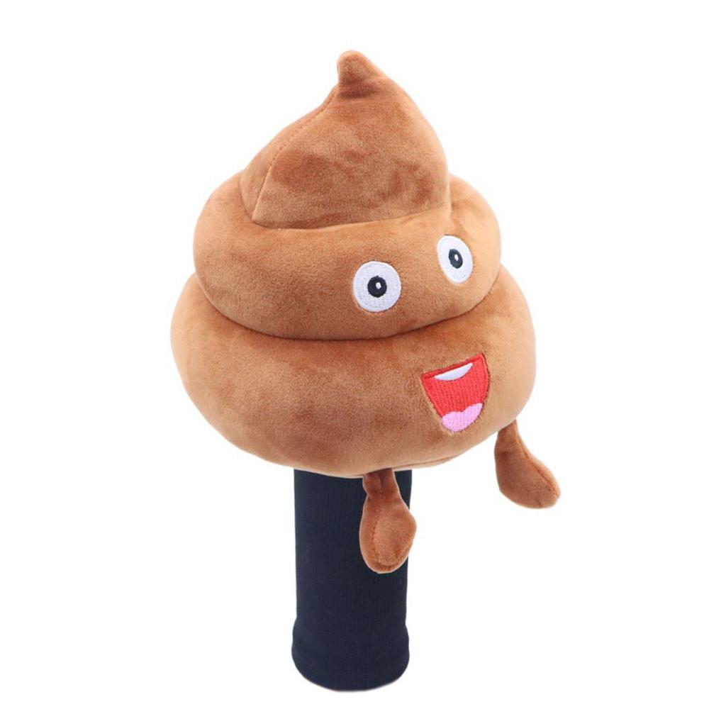 Коричневые Смешные Какашечные Чехлы для Голов Гольф-Клубов Плюшевые Животные Защита Драйверов Хэдкавер Аксессуары для Гольфа