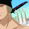 Аниме ONEPIECE Косплей Серьги Ророноа Зоро Саурон Клипсы Золотой Подвесной Крючок Серьги Для Женщин Мужчин Украшения