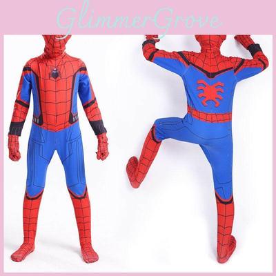 Высококачественный прочный костюм Человека-паука для возвращения домой, облегающий костюм для детей и взрослых