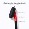Car Tires Sponge Waxing Polishing Brush with Handle Car Tire Tyre Wheel Polish Brush Dust Remover Detailing Clean Tool