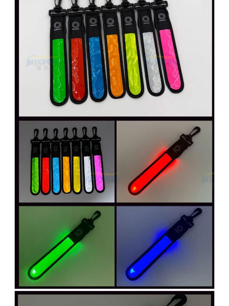 Светодиодный мигающий сигнальный фонарь для рюкзаков - Светоотражающий предупреждающий кулон для улицы