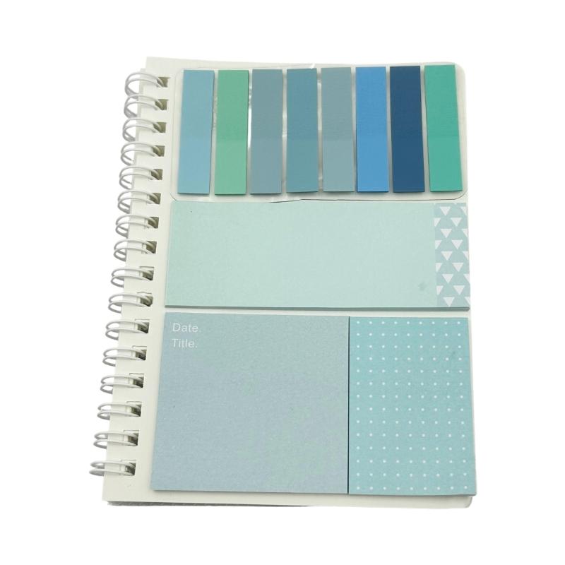 Portable Refillable Notepads Colorful Adhesive Index Label for Student Office Workers Note Taking Office School Supplies