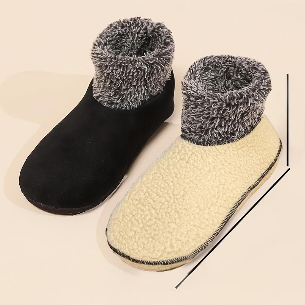 3 пары женских удобных тапочек-носков с флисовой подкладкой и нескользящей подошвой, теплые домашние носки-поло, носки-тапочки