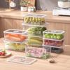 1/3pcs Refrigerator Storage Box Timing Fresh Fridge Organizer Vegetable Fruit Food Storage Containers Pantry Kitchen Organizer