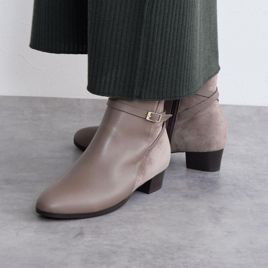 Himiko Belt Design Boots/643401 Gray 215