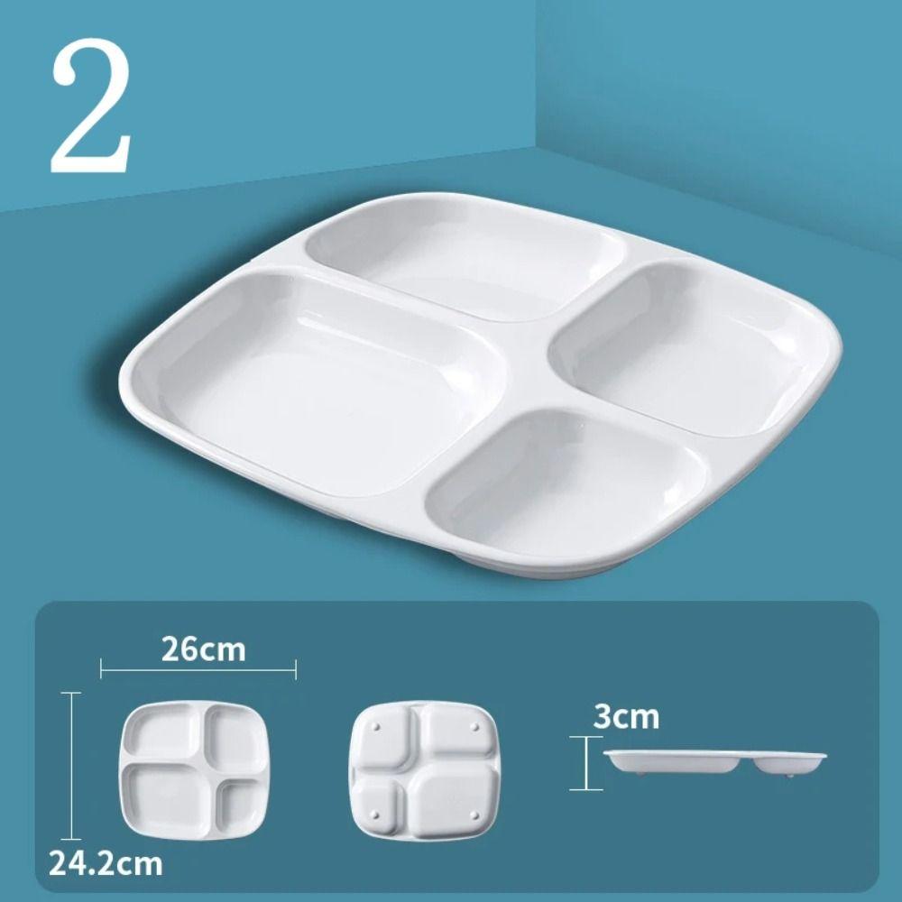 Пластиковый поднос для фаст-фуда Многофункциональный контейнер для обеда Тарелки для школьной столовой