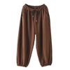 Осенние и зимние брюки Harun, женские винтажные повседневные спортивные брюки со шнуровкой в ​​стиле литературы, длинные брюки