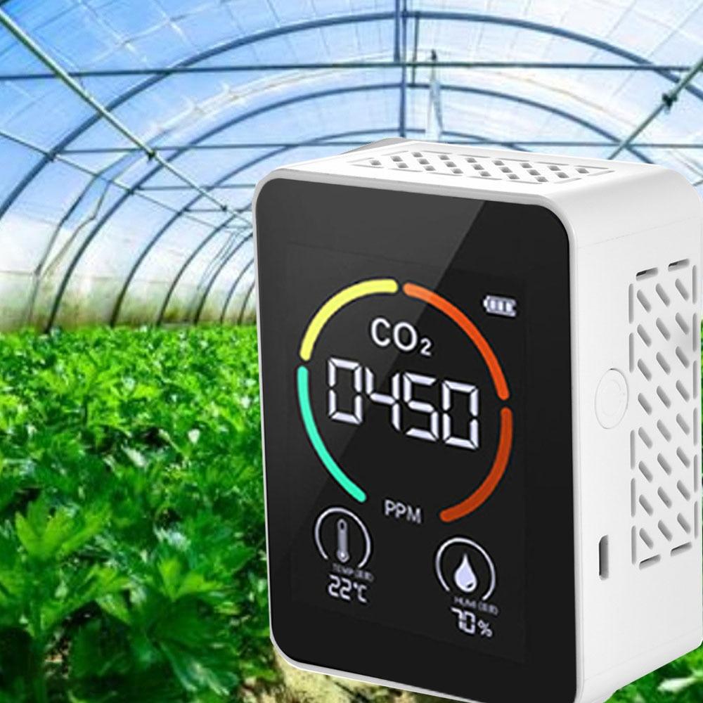 3in1/5in1CO2 метр цифровой тестер температуры и влажности детектор углекислого газа TVOC HCHO монитор качества воздуха