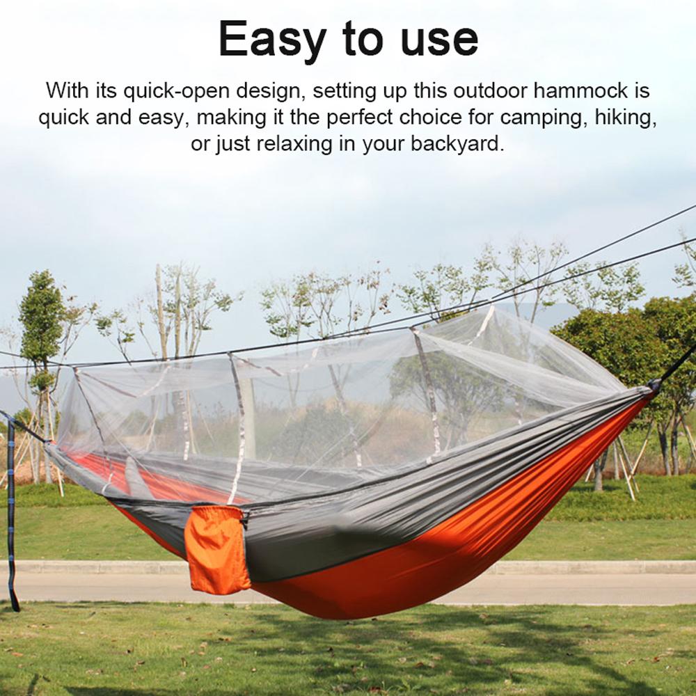 Автоматический быстро открывающийся гамак с москитной сеткой, портативный гамак для кемпинга на открытом воздухе, защита от опрокидывания