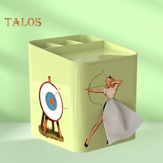 Декоративный держатель для коробки салфеток со съемной крышкой, большая емкость, уникальный дизайн, коробка для салфеток, украшение для стола