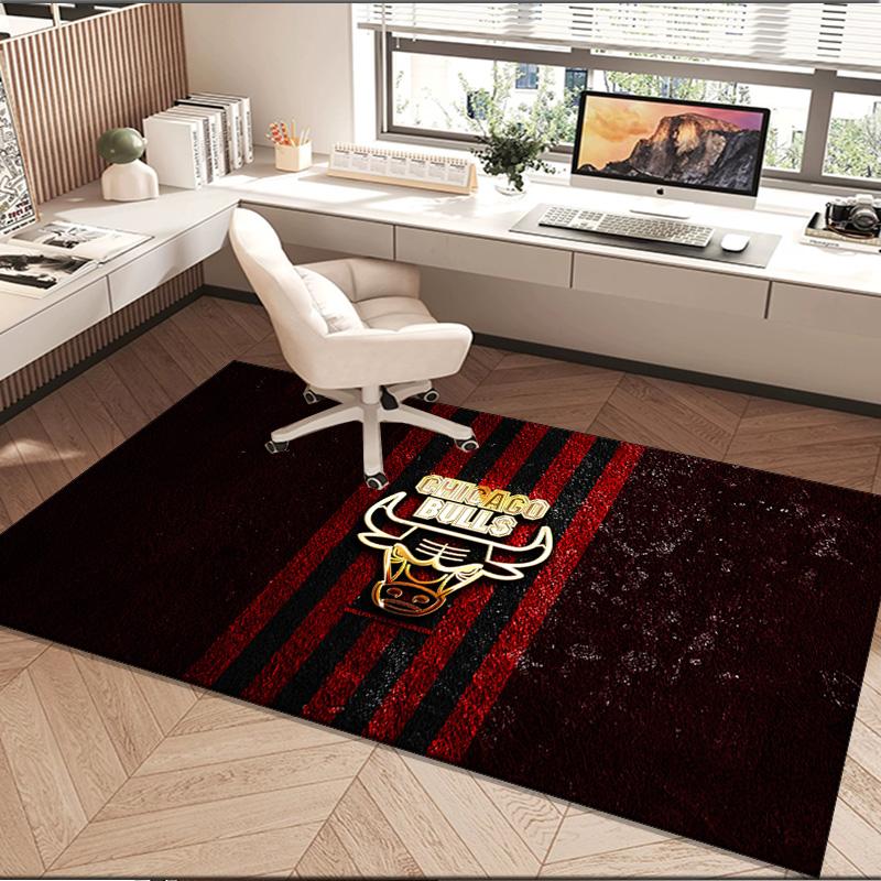 1PC rug Chicago-Bulls Logo Carpet, Chair Rug,Area Rug for Office Bedroom living rooms bedroom, Doormat decor Christmas fan gifts