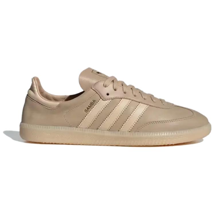 adidas Кроссовки Samba Decon Magic бежевые унисекс цвета загара, песочно-стратные, золотисто-металлические IH5382