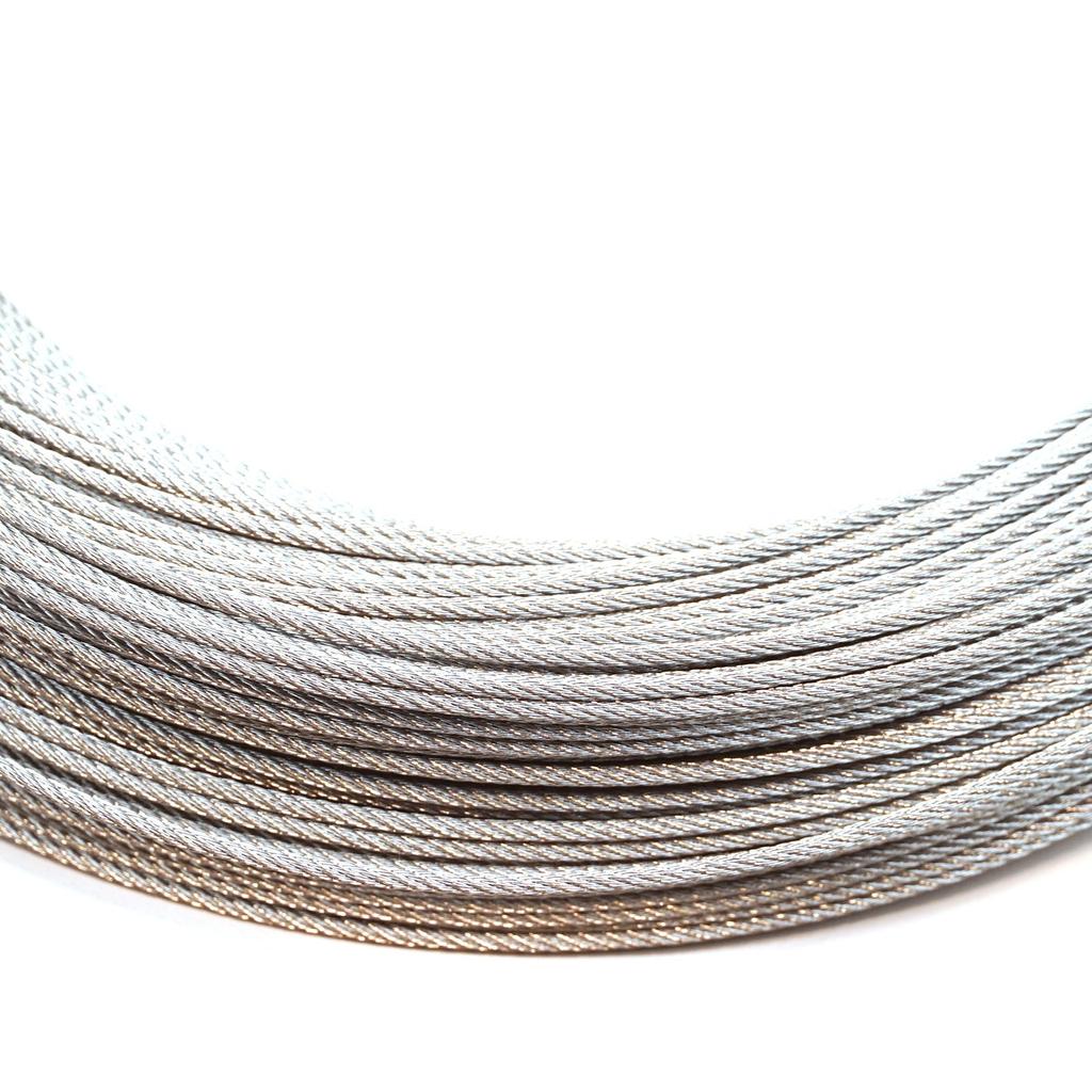 EWR5472 Диаметр прочного оцинкованного стального троса: Длина 1,5 мм : 100-метровые нити 7x7 для ремонта регулятора стеклоподъемника автомобиля