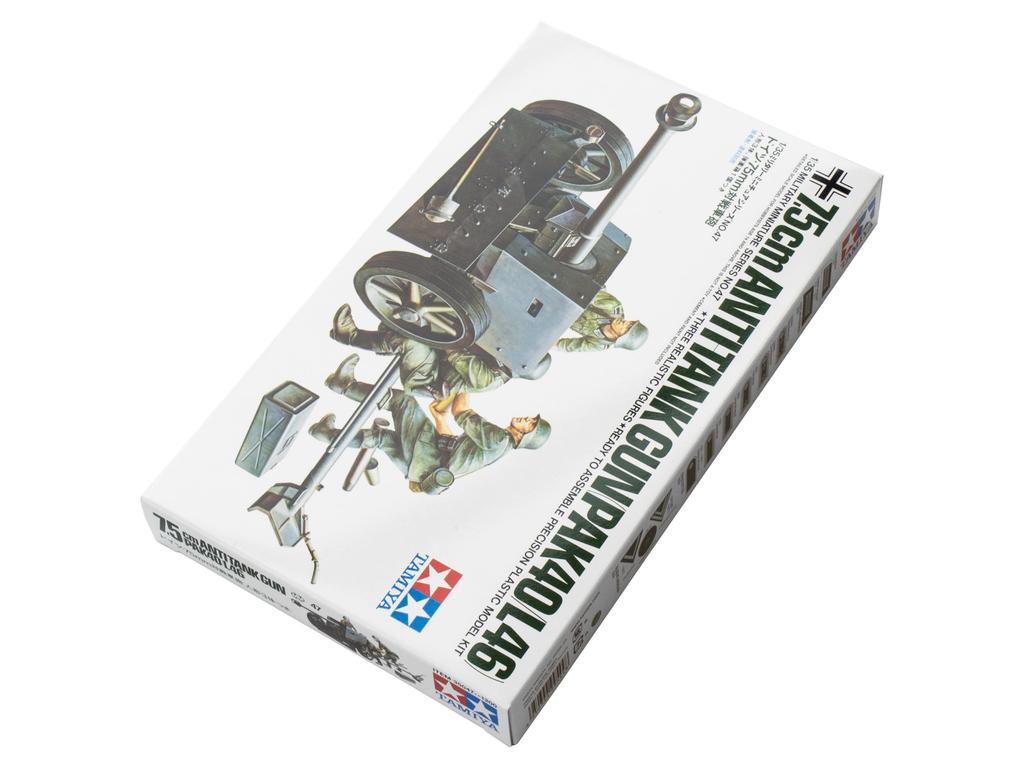 Tamiya Military Miniature Series 47 German Army 75mm Gun Plastic Model Kit 35047 1/35 No. Anti-Tank