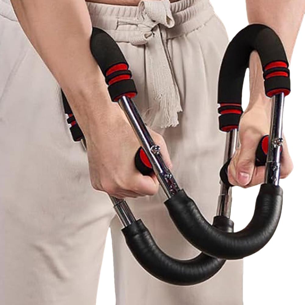 Adjustable Arm Trainer with Foam Handle Shoulder Muscle Training Equipment U-Shaped Twister Arm Exerciser for Home Office