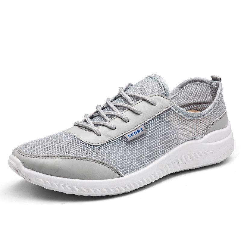 Весна и Осень Новый Стиль Мужские Кроссовки Обувь Слипоны Резиновые Плоские Кроссовки Сетка Повседневная Обувь Внешняя Торговля