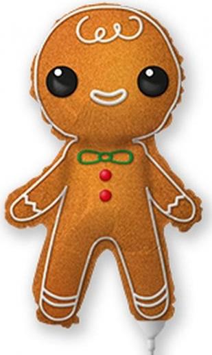 Foil Balloon 14 Fx - Gingerbread Man