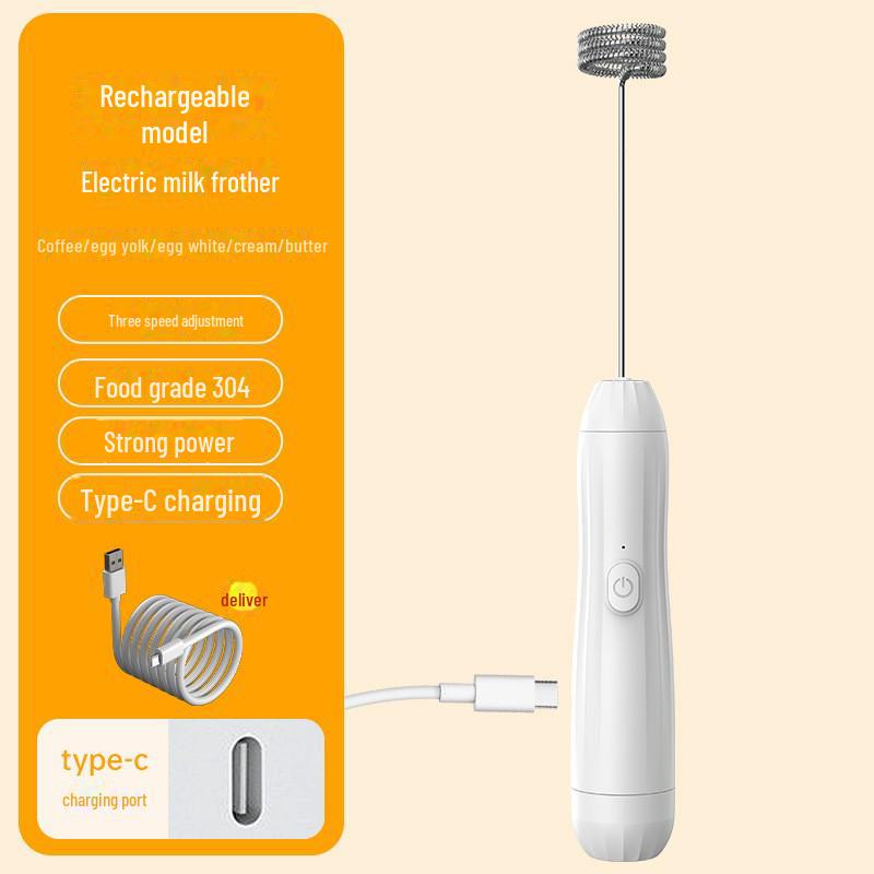 Беспроводной многофункциональный мини-вспениватель молока и яиц