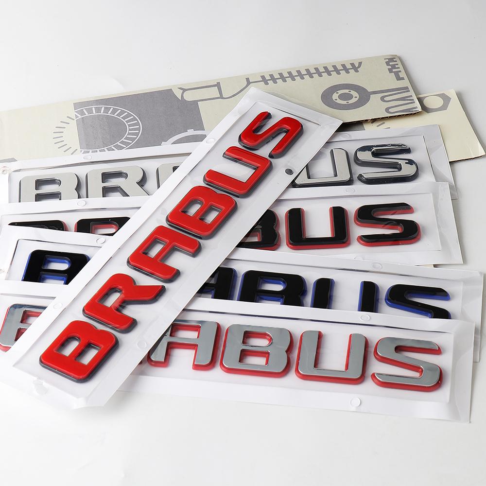 GLC GLB 1pc Rear Emblem For Brabus Sticker Letter Badge Trunk Sticker Rear Sticker For Brabus Mercedes Benz W463 W464 W205 W212