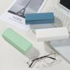 Fold-able Glasses Box Solid Color Eyeglass Cases Portable Eyewear Protector Men Women