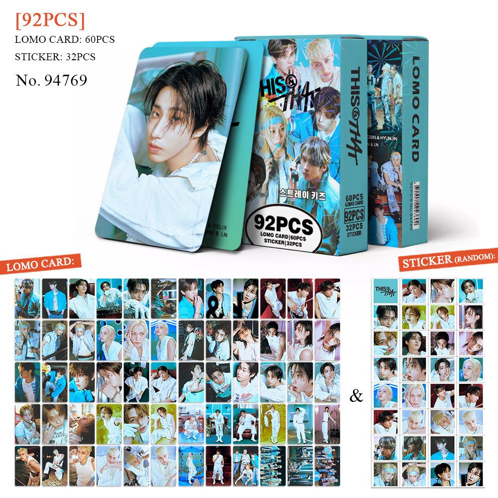 92 Small Cards Boy Group Album THIS&THAT Photo Cards Single Member Support Cards LOMO Fan Collection Gift Cards