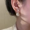 Модные серьги с жемчужным шариком для женщин и девочек, подарочные украшения оптом