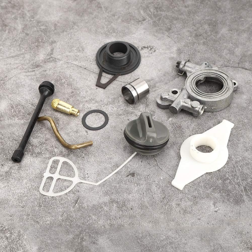 Червячная шестерня масляного насоса, Комплект червячной шестерни линии масляного насоса Замена для Husqvarna 372XP 365 371 385 390 362 570 575 576