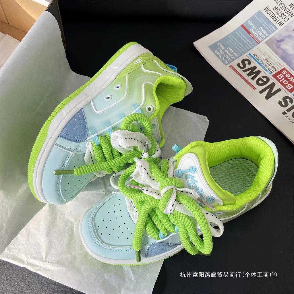 2025 осень оригинальные туфли-утки-мандаринки из желе, дофаминовые повседневные спортивные туфли для мужчин и женщин, кампусный тренд, парные туфли для скейтборда