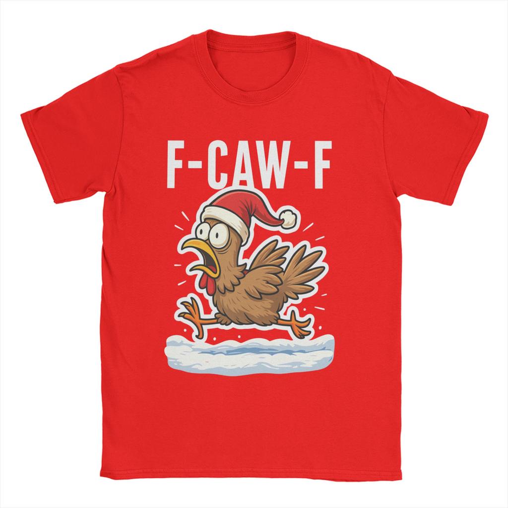 Потрясающая футболка с петухом F Caw F, забавная птица Fcawf, курица, мужская, с круглым вырезом, хлопковая, с коротким рукавом, идея для подарка, одежда