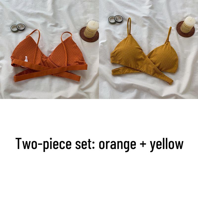 Cross-Back Spaghetti Strap Tube Top with Chest Pads - Sexy Strapless Hollow-Out Base Layer for Women