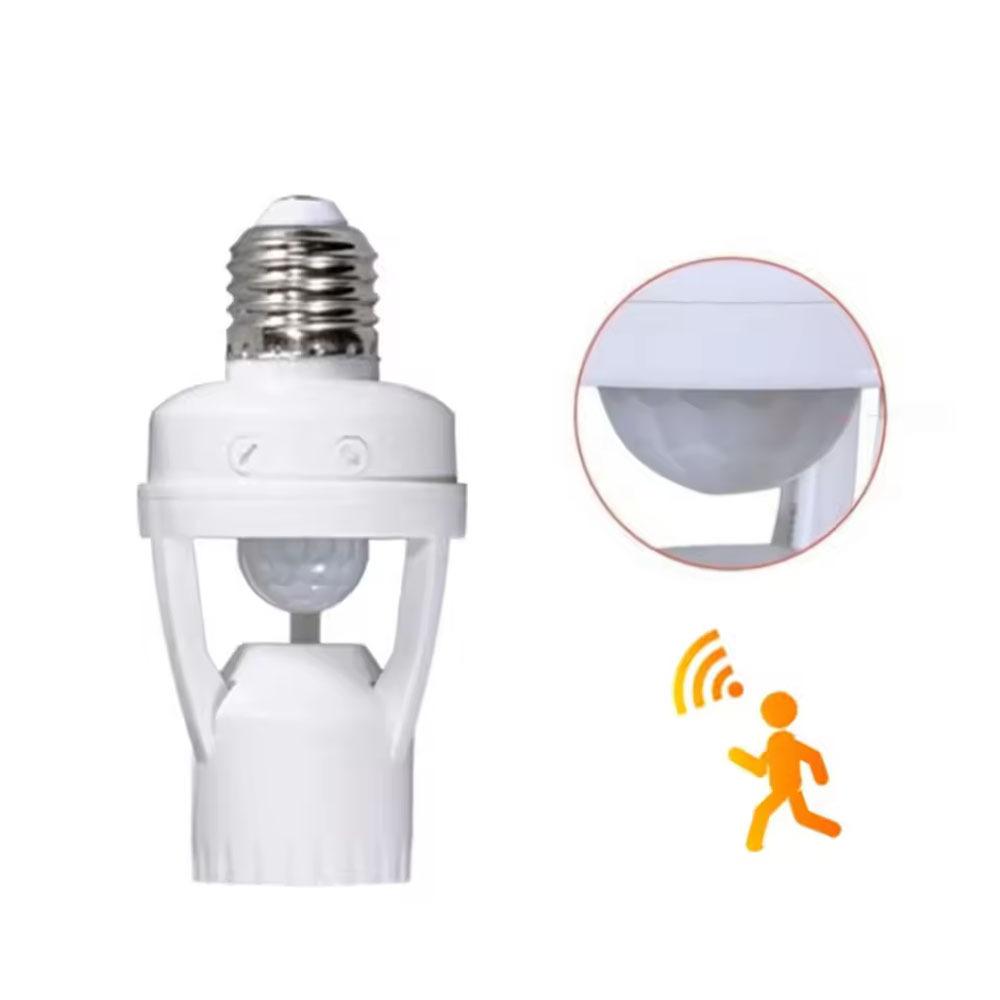 E27 Датчик движения Выключатель света E27 Основание Держатель лампы 100-240 В Детектор движения с управлением светом Смарт-переключатель Разъем адаптера