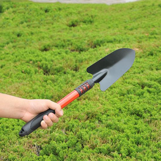 Садовая лопата из нержавеющей стали, инструмент для посадки на открытом воздухе из углеродистой стали, эргономичная ручка, легкий, прочный для домашнего сада, горшечные растения