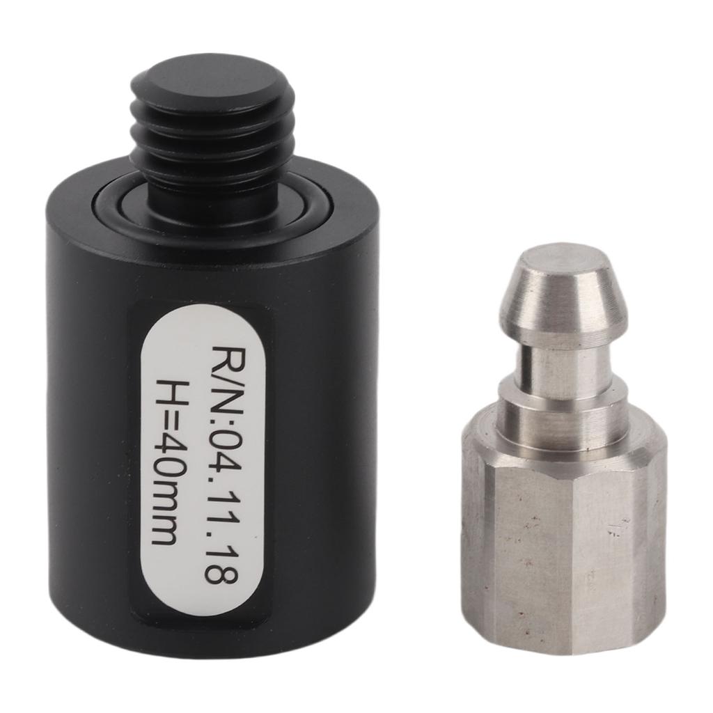 Surveying Pole Adapter 5 8inx11 Thread 40mm Length Aluminium Alloy GPS Quick Release Adapter