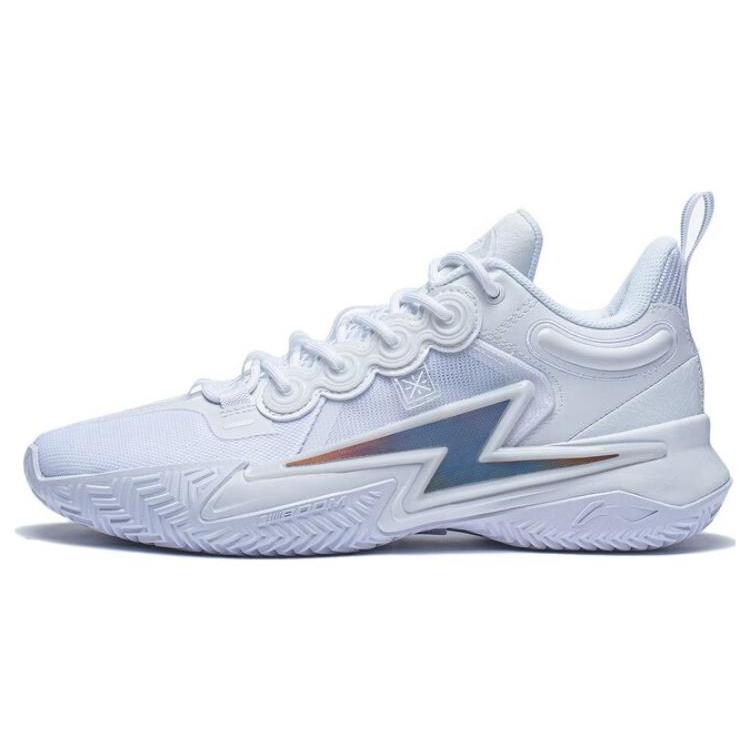 Li Ning Son Of Flash Удобные и модные износостойкие дышащие низкие мужские баскетбольные кроссовки Белые ABPT019-6