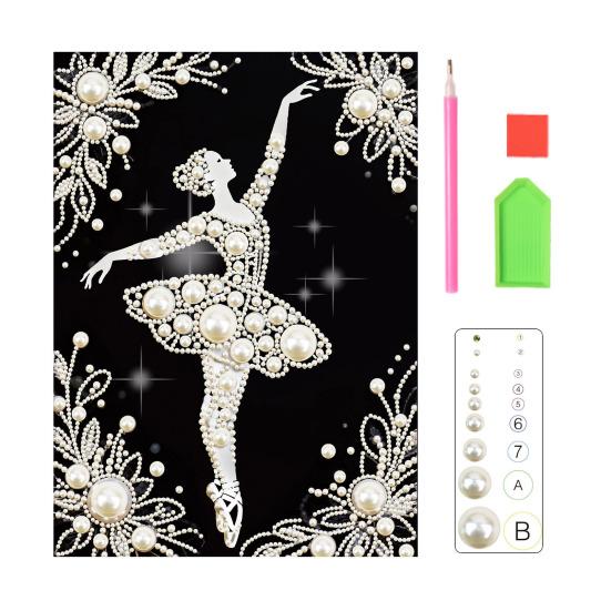 Набор для рисования жемчугом своими руками 3D Искусственный жемчуг Арт-поделка Цветы Фея Балерина Дизайны Настенное искусство Набор для творчества для взрослых Декор для дома Гостиной Спальни