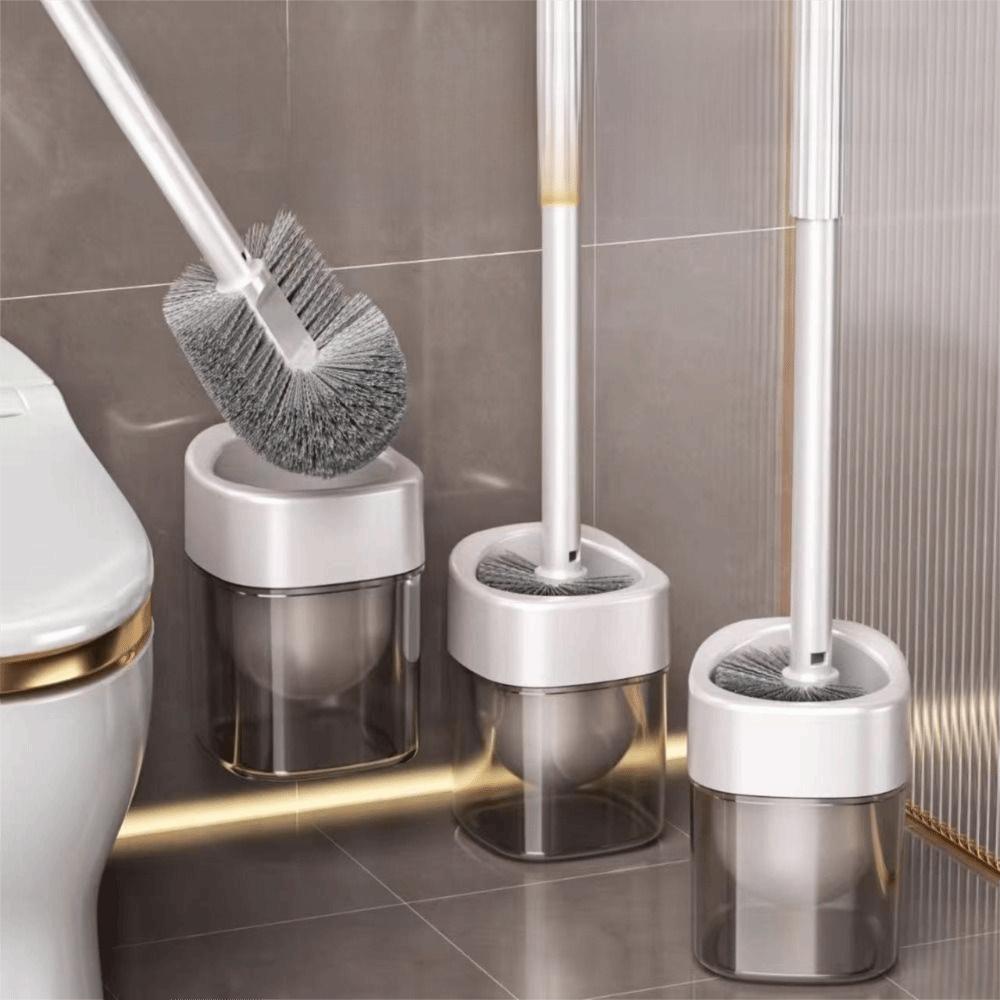 Hemispherical Brush Head Toilet Brush Groove Design Wall Mount Brush  Apartment Living