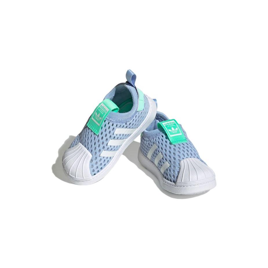 Adidas Оригинальные детские низкие кеды для скейтбординга Originals Superstar 360 2.0 Детские кроссовки Синий Белый FZ5604