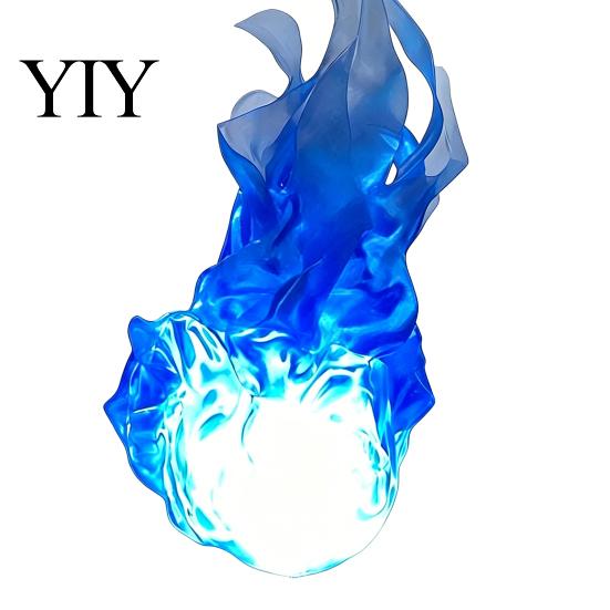 Decorative Fireball for Cosplay Floating Prop, LED Glowing Flame Halloween Handheld Prop Cosplay, Photography Battery Powered Stage Light Party Magic