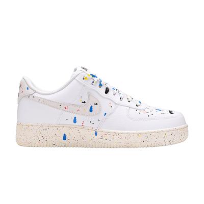 Мужские кроссовки Air Force 1 Low '07 LV8 Paint Splatter White Белый Белый/Сейл-Белый-Белый