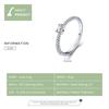 BAMOER 925 Sterling Silver Love Ring Finger Ring Women Ring Precious Jewelry Gift