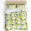 Summer Fruit Red Pomegranate Green Leaf Duvet Cover With Pillow Case Custom 3pcs Bedding Set Quilt Cover Double Bed Home Textile