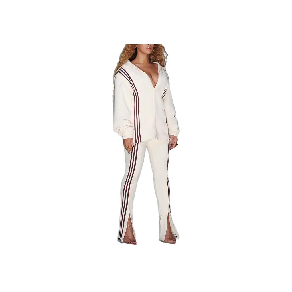 Adidas Спортивная куртка Originals X Ivy Park в полоску, унисекс, куртки, цвет Off-White GK4901