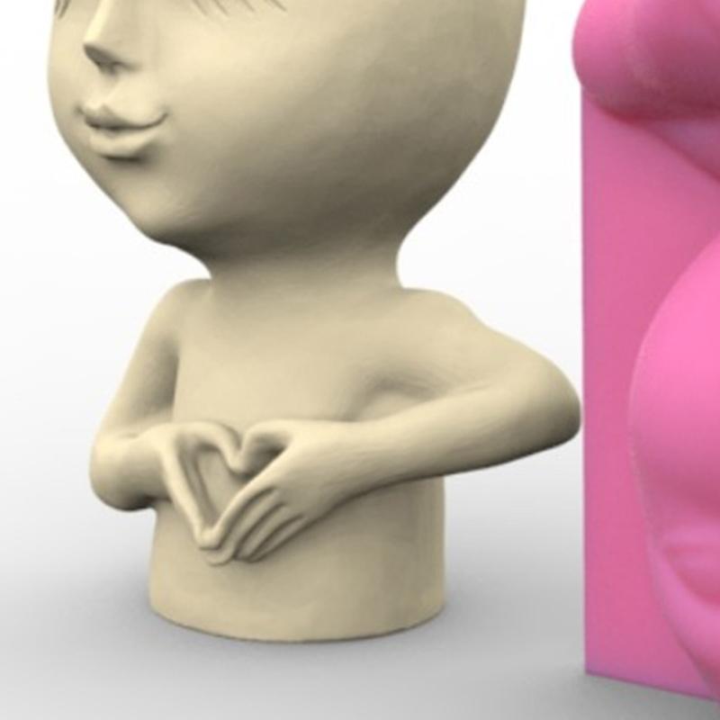 Succulents Flower Resin Silicone Mold Suitable for Garden Concrete Flower Candle Holder Crafts Home Decor