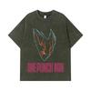 275 GSM Washed T-shirts 100% Cotton One Punch Man V8 Garou Print Unisex Heavy Cotton T Shirt