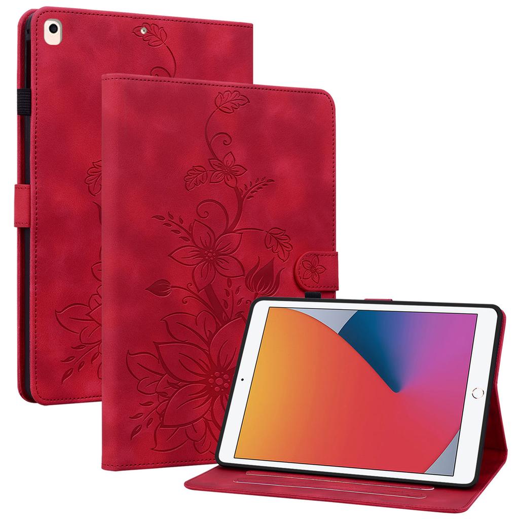 Для iPad 10.2 (2021)/(2019)/(2020) Защитный чехол Противоударный Оттиск PU кожа Обложка для планшета