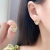 Серьги-гвоздики с перекрестным дизайном и мелкими стразами Элегантные и минималистичные украшения для женщин Подходят для повседневного ношения и различных случаев