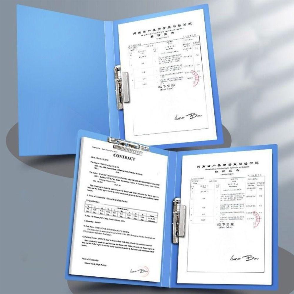 PP Document Bag Single Clip/Double Clips Archives Binder Simple File Bag Student Gift