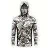 Ice silk fishing suit, light and breathable sunscreen suit, outdoor Luya fly fishing, long-sleeved mask, hoodie, quick-drying fishing suit.